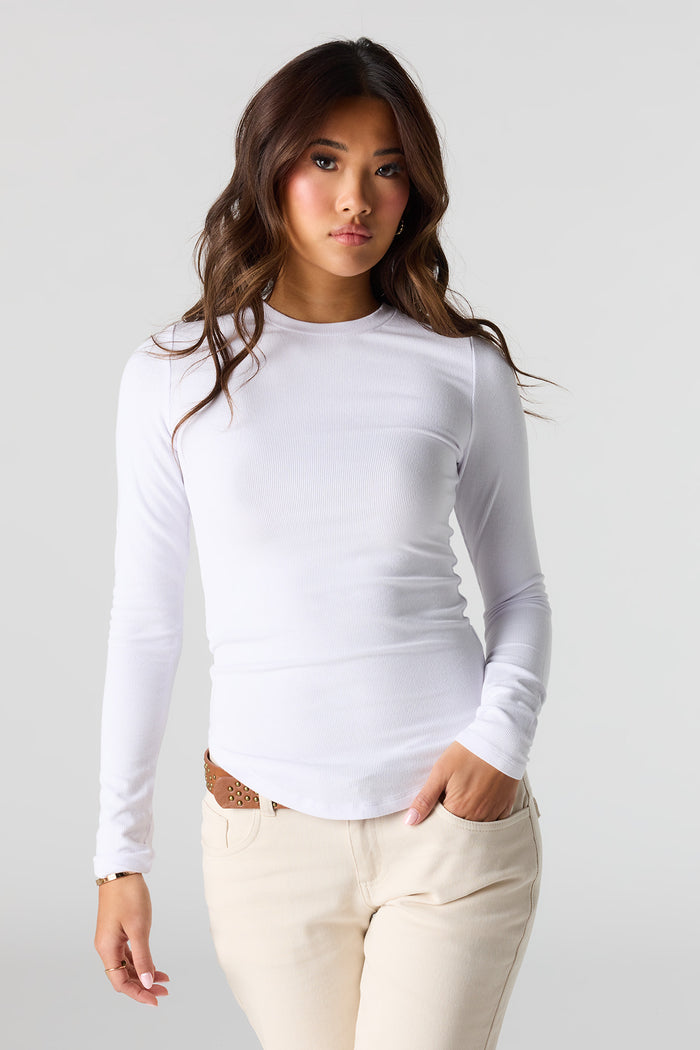 Ribbed Long Sleeve Top