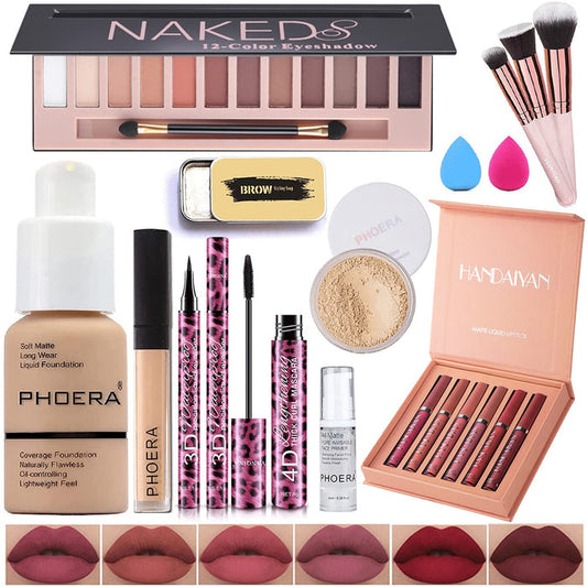 Rose 101 Collection Face Kit: 2 Compacts + 1 Eyeliner + 1 Mascara + 1 Lipstick - authentic fragrance from Brands Warehouse...
