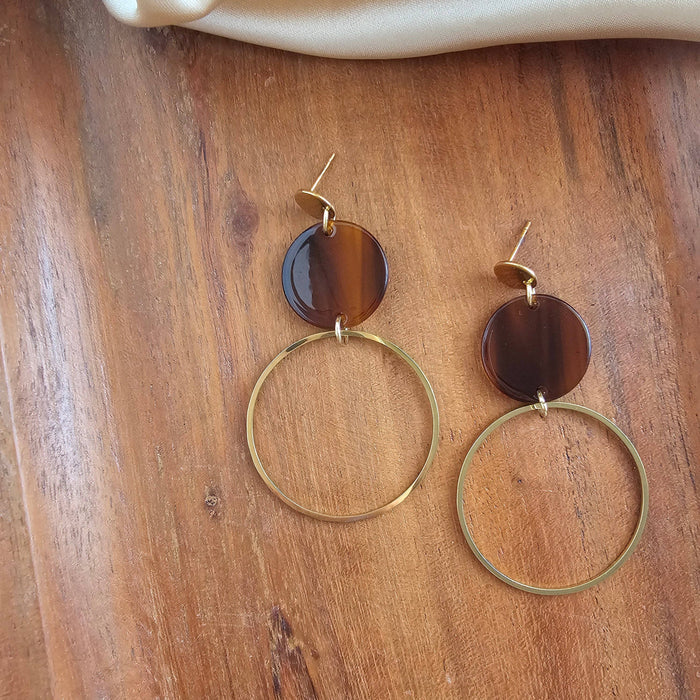 Sadie Earrings - Walnut // Jewelry, Fall