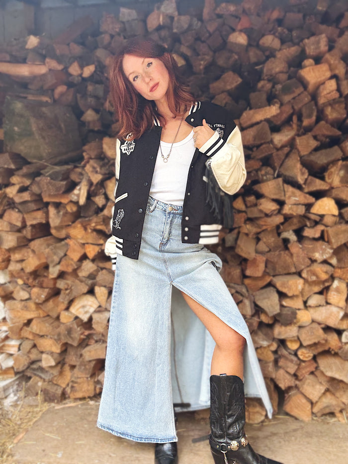 Sadie Maxi Denim Skirt