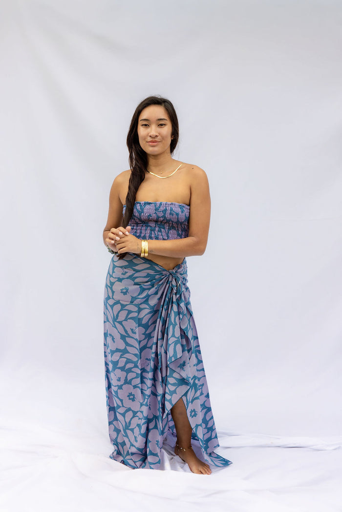 Salt+Sea Sarong - Moana Hibiscus, Island Ink