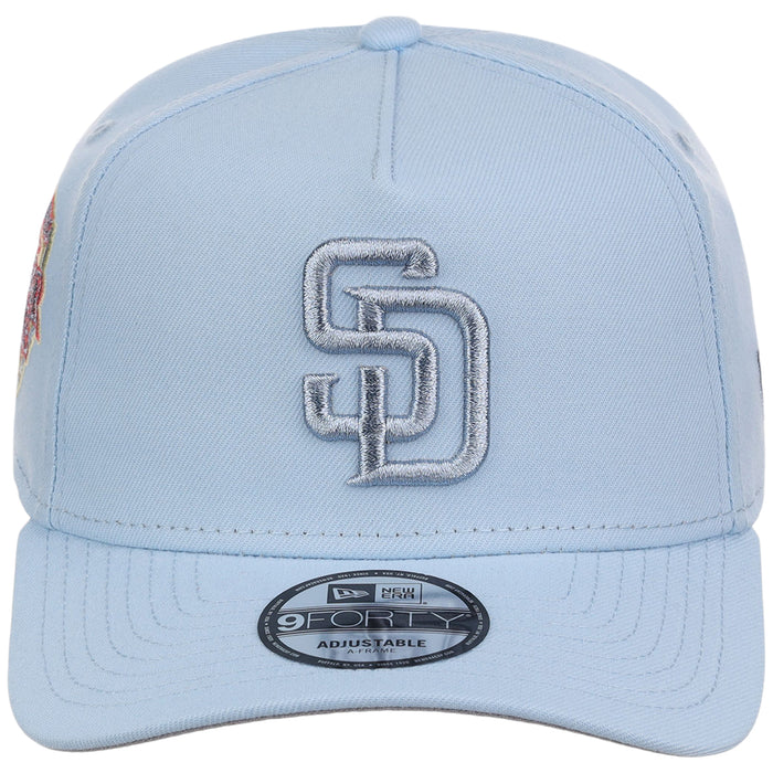 San Diego Padres MLB Glacial Blue New Era 9FORTY A-Frame
