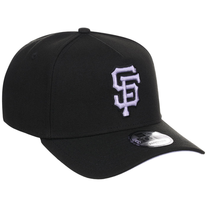 San Francisco Giants MLB Black x Lavender FASHION CORE New Era 9FORTY A-Frame