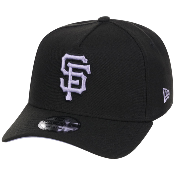 San Francisco Giants MLB Black x Lavender FASHION CORE New Era 9FORTY A-Frame