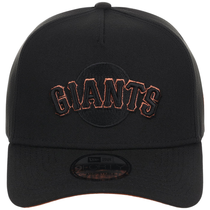 San Francisco Giants MLB Black x Rust FASHION CORE New Era 9FORTY A-Frame