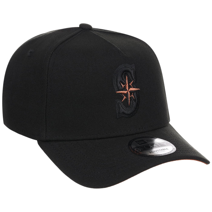 Seattle Mariners MLB Black x Rust FASHION CORE New Era 9FORTY A-Frame