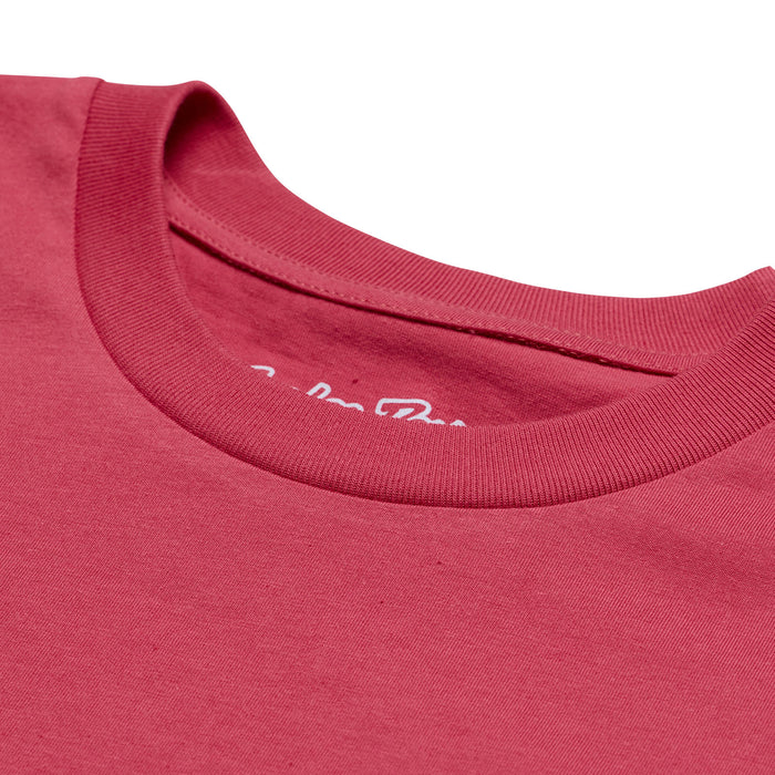 Short Sleeve Tee Peace Out Fuchsia