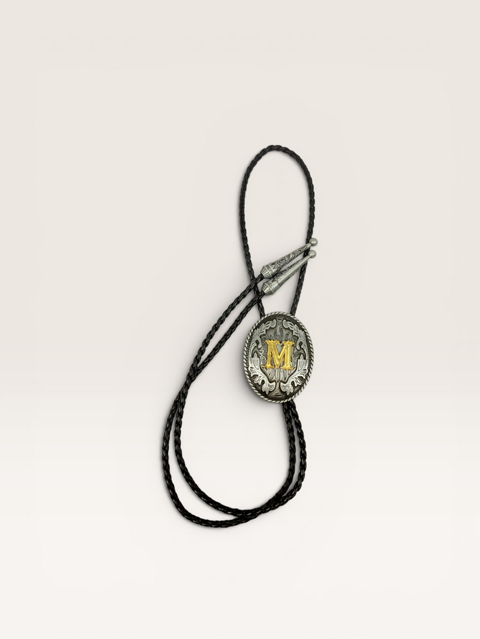Silver “M” Bolo Tie