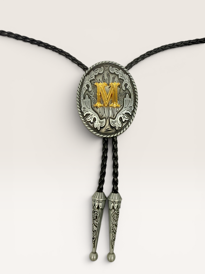 Silver “M” Bolo Tie