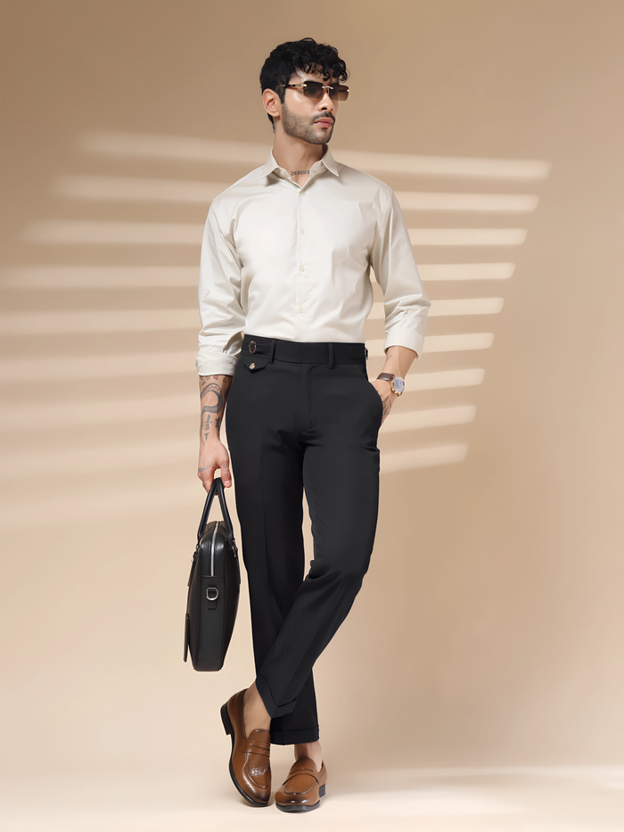Single Buckle Gurkha Pants by ITALIAN VEGA®