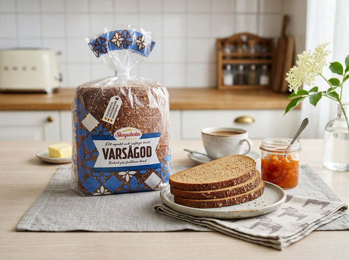 Skogaholm Varsågod Sliced Bread 715g (25.22 oz) – Authentic Swedish Whole Grain Bread