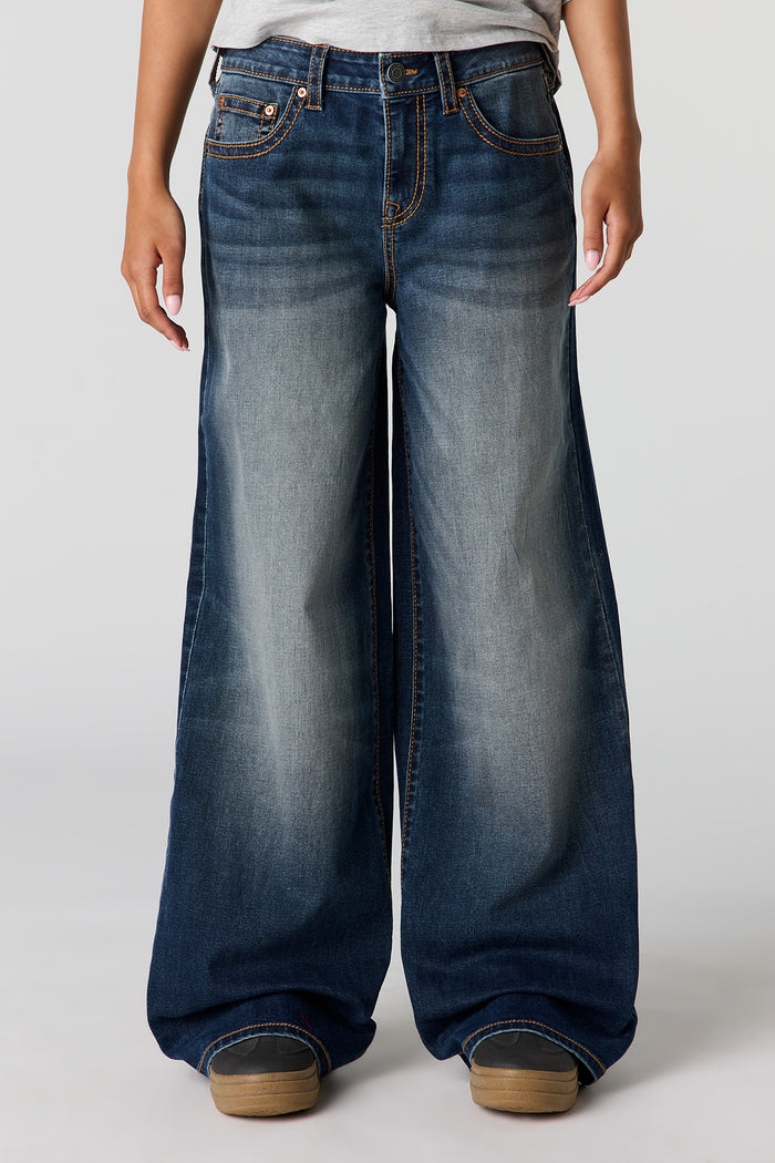 Soho Stretch Low Rise Super Baggy Dark Jean