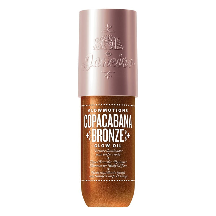 Sol de Janeiro Copacabana Bronze Glow Skin Care lotion in 75ml bottle, featuring a radiant bronze glow formulation.