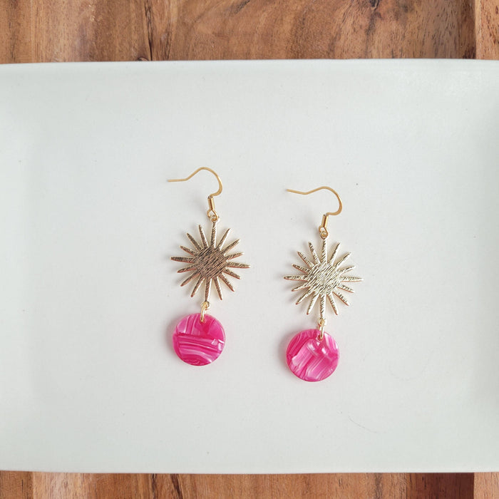 Solana Earrings - Raspberry // Jewelry