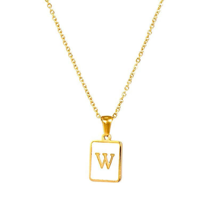 Gold W (including chain)