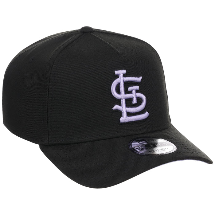 St. Louis Cardinals MLB Black x Lavender FASHION CORE New Era 9FORTY A-Frame