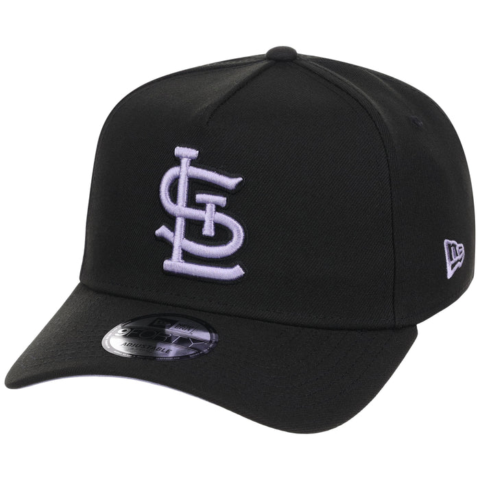 St. Louis Cardinals MLB Black x Lavender FASHION CORE New Era 9FORTY A-Frame