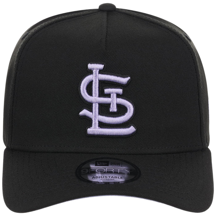 St. Louis Cardinals MLB Black x Lavender FASHION CORE New Era 9FORTY A-Frame