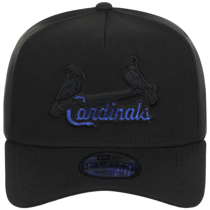 St. Louis Cardinals MLB Black x Royal FASHION CORE New Era 9FORTY A-Frame