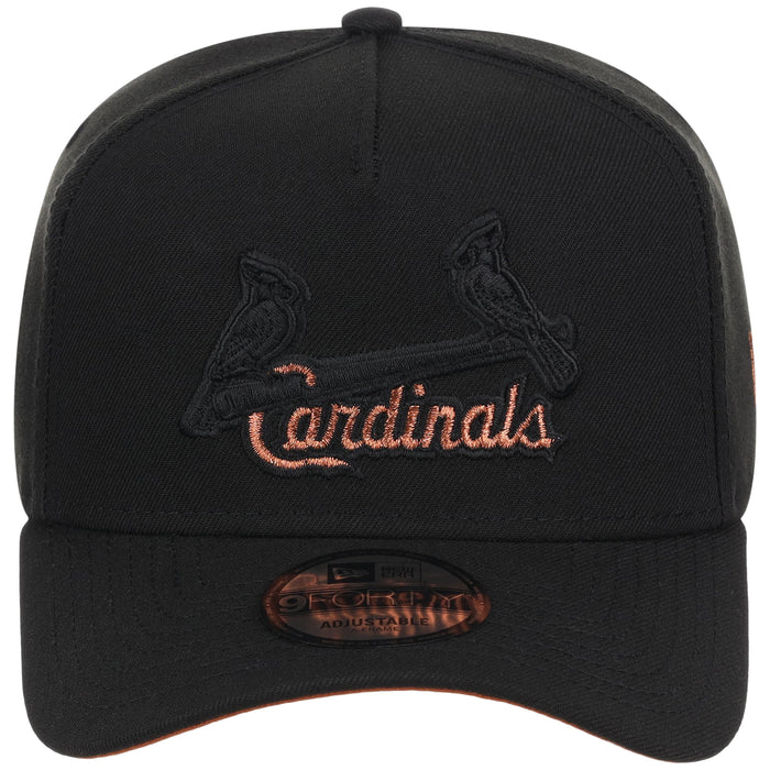 St. Louis Cardinals MLB Black x Rust FASHION CORE New Era 9FORTY A-Frame