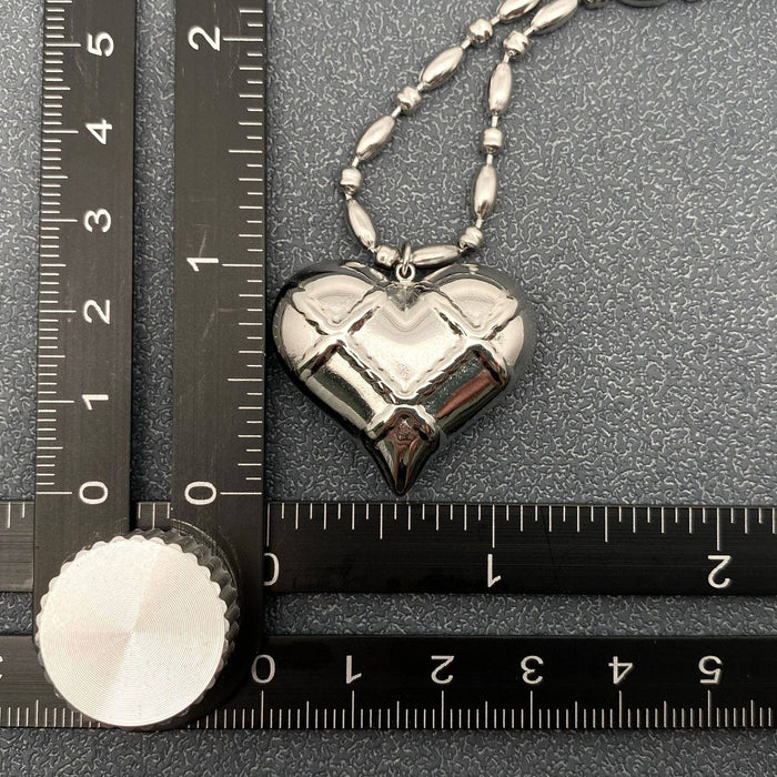Stainless Steel Heart Pendant Necklace
