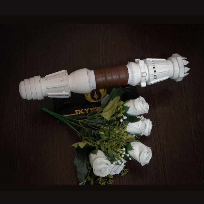 Star Wars Wedding white Rey Lightsaber Bouquet Holder