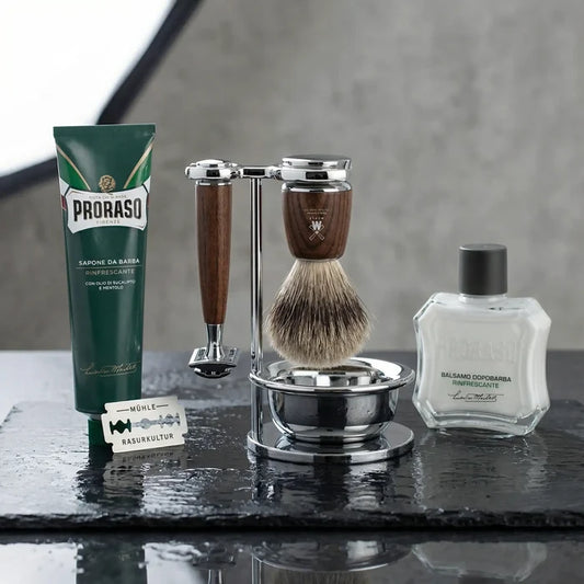 Startsett til tradisjonell barbering - Rytmo - 4 deler