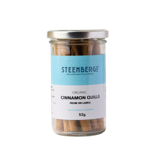 Steenbergs Organic Cinnamon Sticks Large Glass 52g
