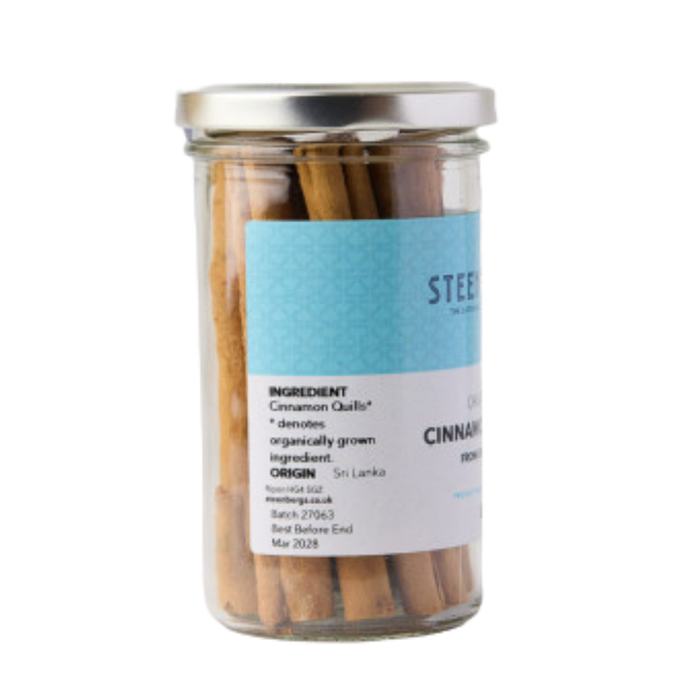Steenbergs Organic Cinnamon Sticks Large Glass 52g