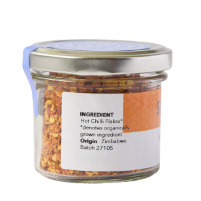 Steenbergs Organic Hot Chilli Flakes 30g Standard Jar