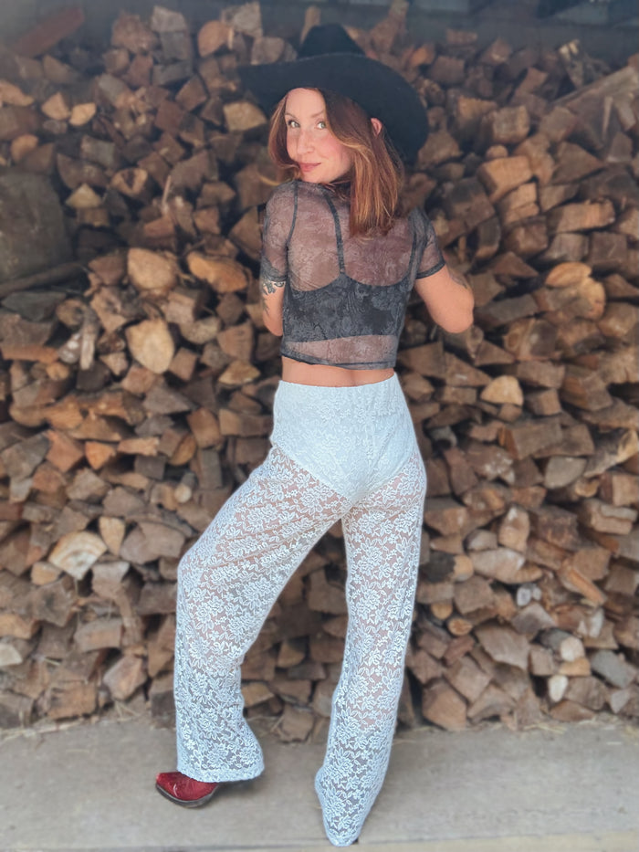 Stop and Stare Lace Pants