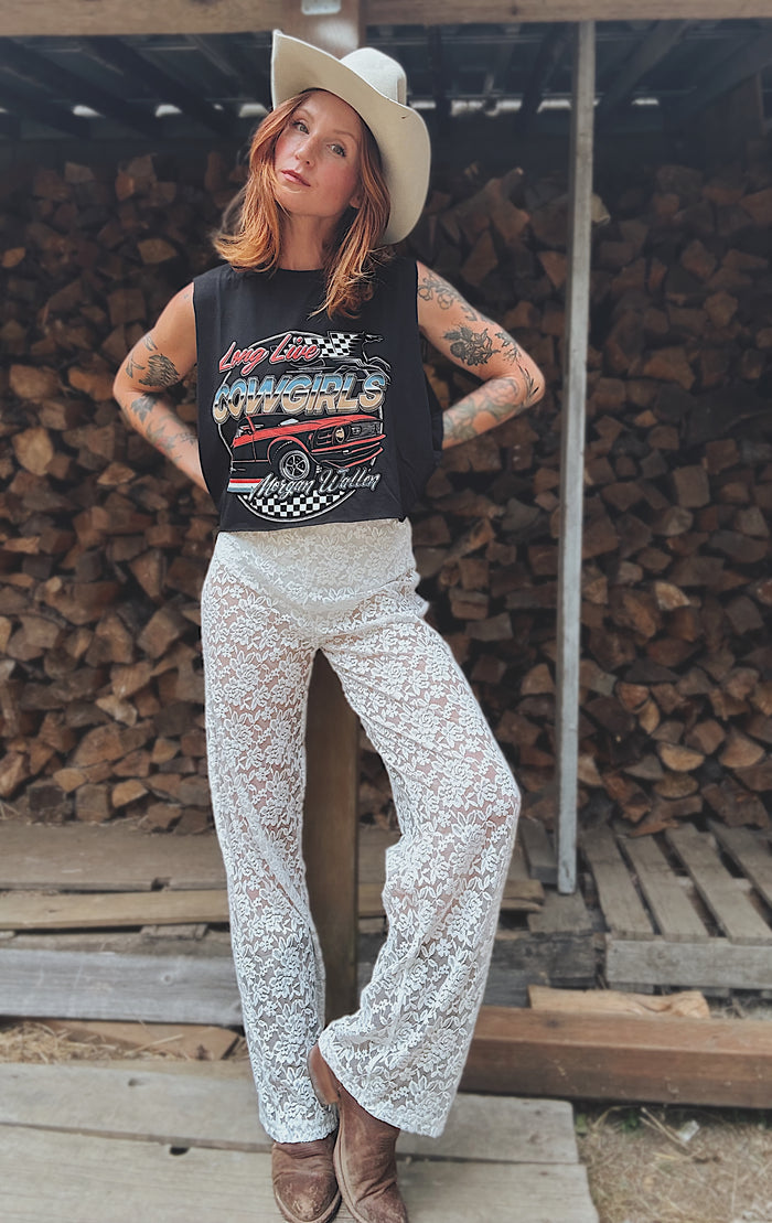 Stop and Stare Lace Pants