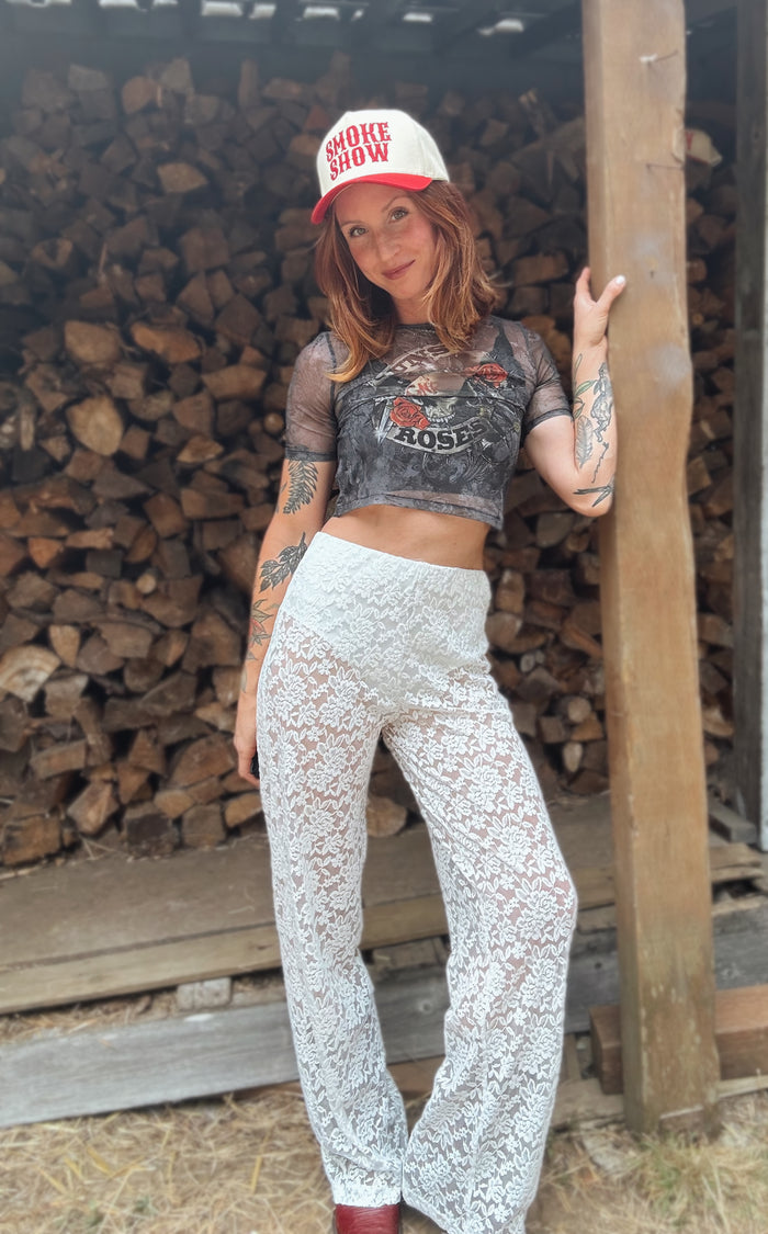 Stop and Stare Lace Pants