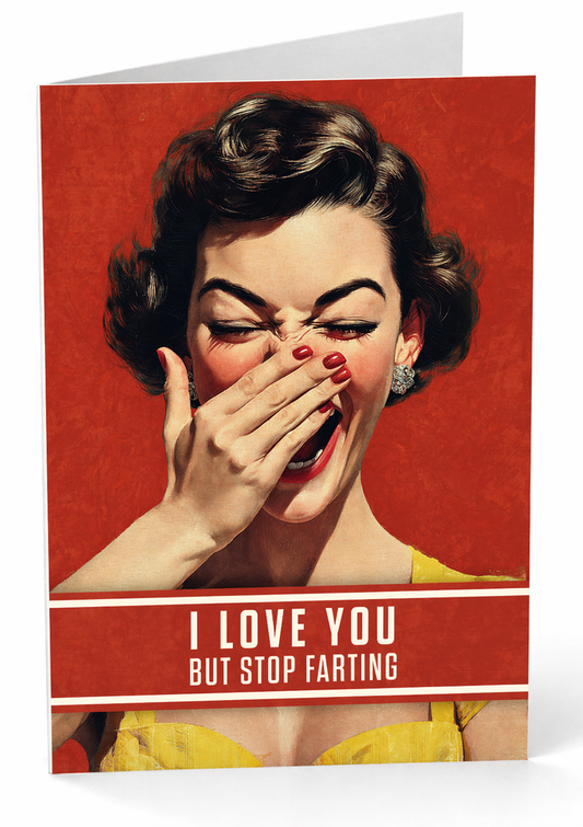 Stop Farting Greeting Card