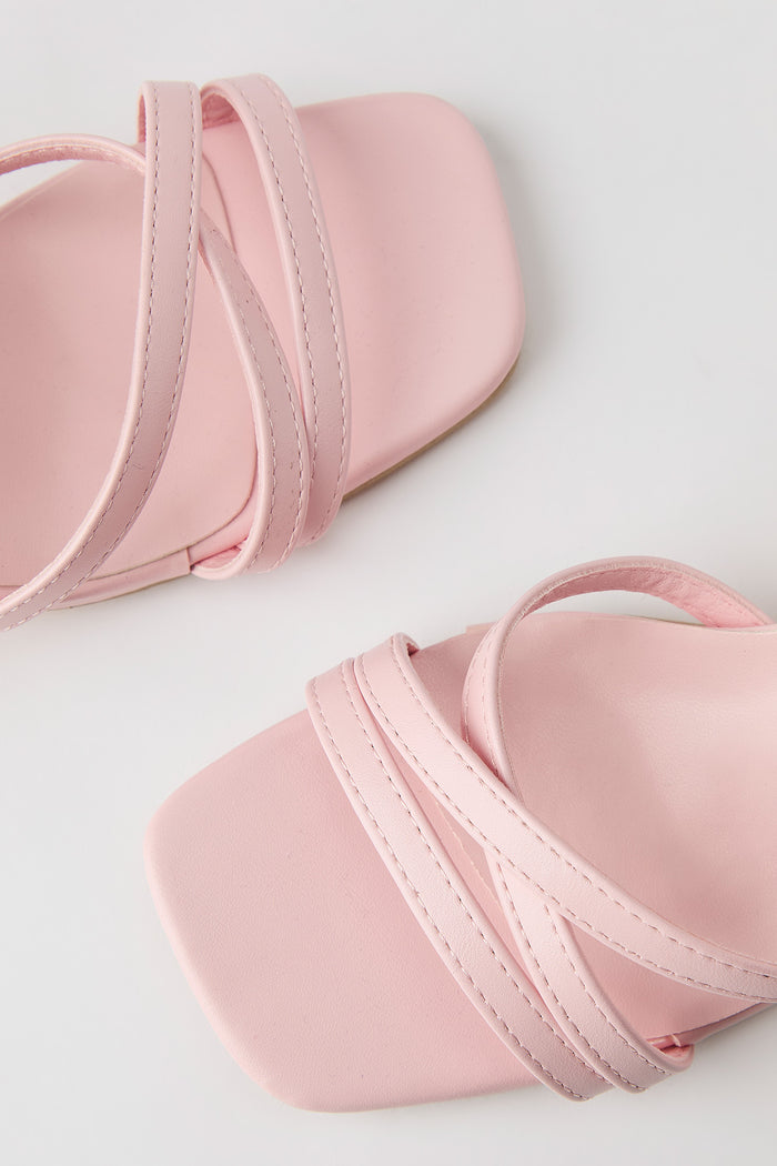 Strappy Ankle Strap Kitten Heel