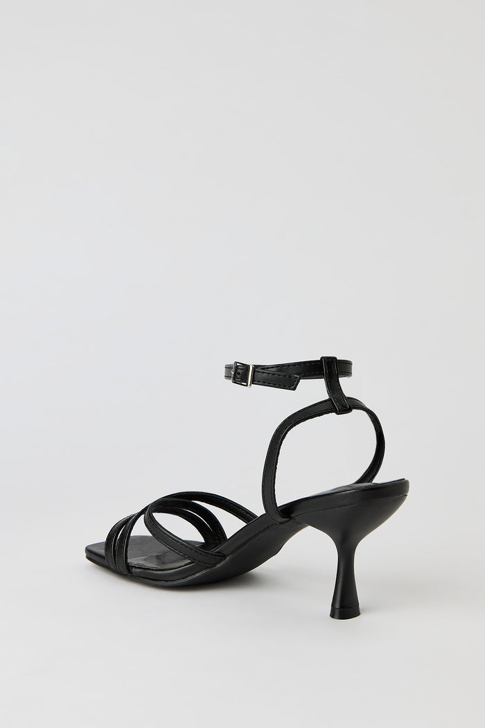 Strappy Ankle Strap Kitten Heel