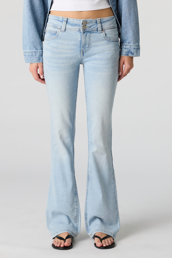 Stretch Low Rise Bootcut Light Jean