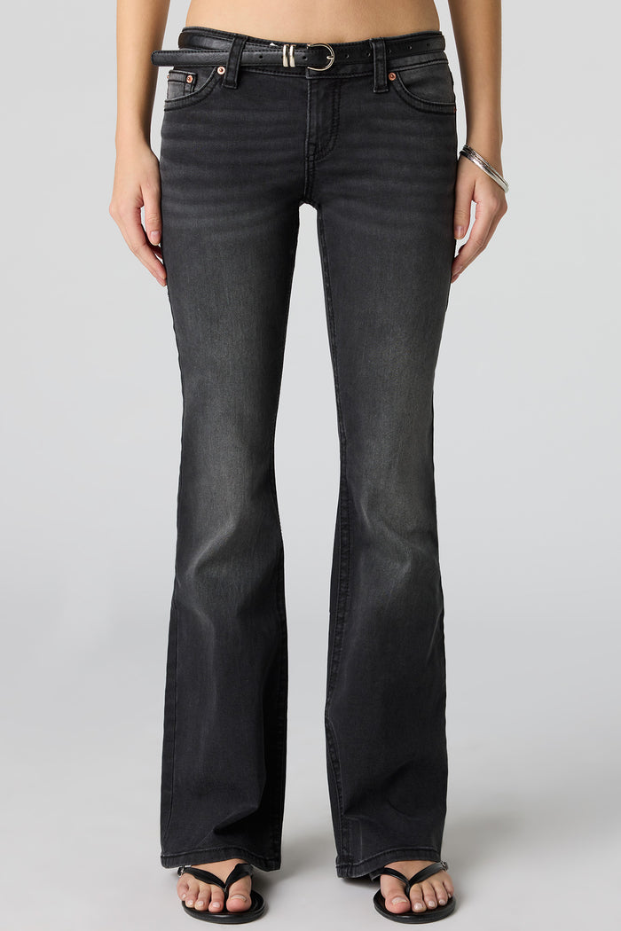 Stretch Low Rise Flare Jean