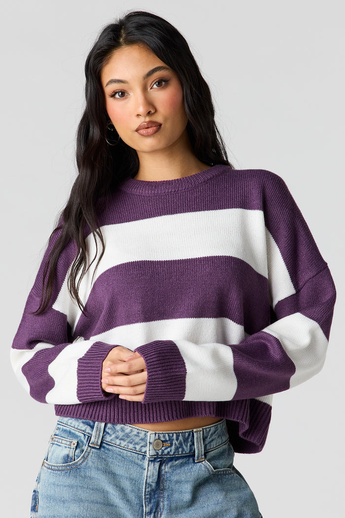Striped Boxy Sweater