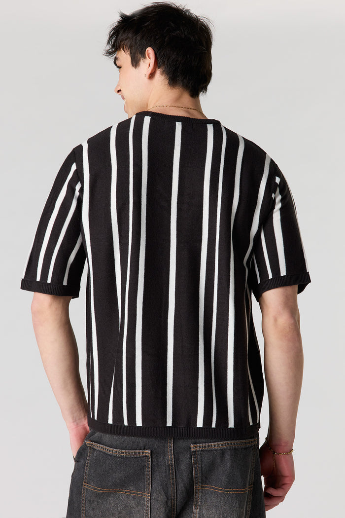 Striped Knit T-Shirt