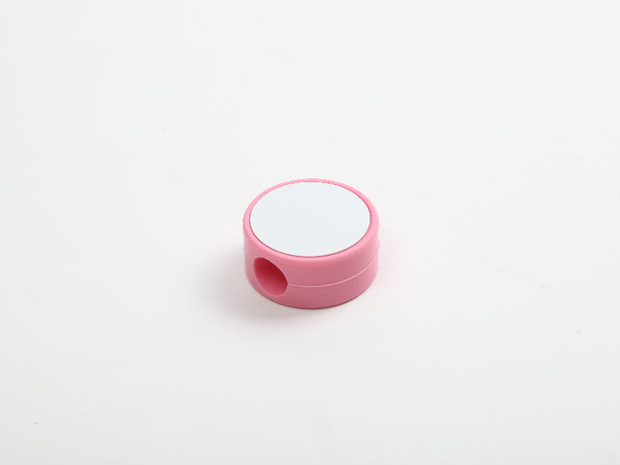 Sublimation Blanks Silicone Straw Cover w/ Insert(Pink,Round)
