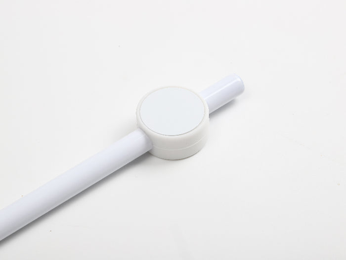 Sublimation Blanks Silicone Straw Cover w/ Insert(White,Round)