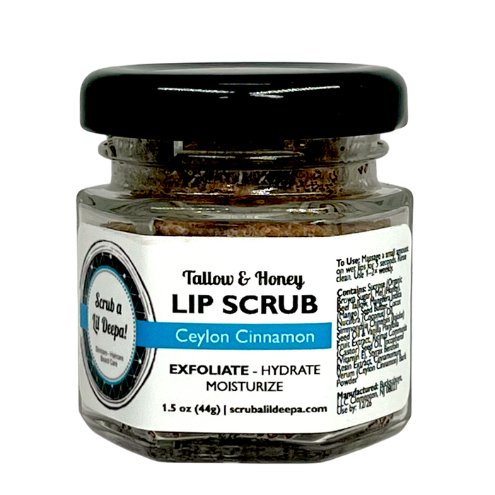 Tallow Lip Scrub - Ceylon Cinnamon