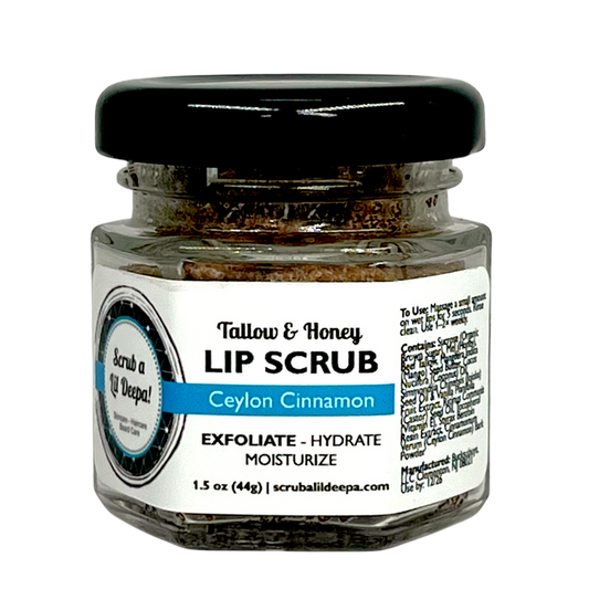 Tallow Lip Scrub - Ceylon Cinnamon