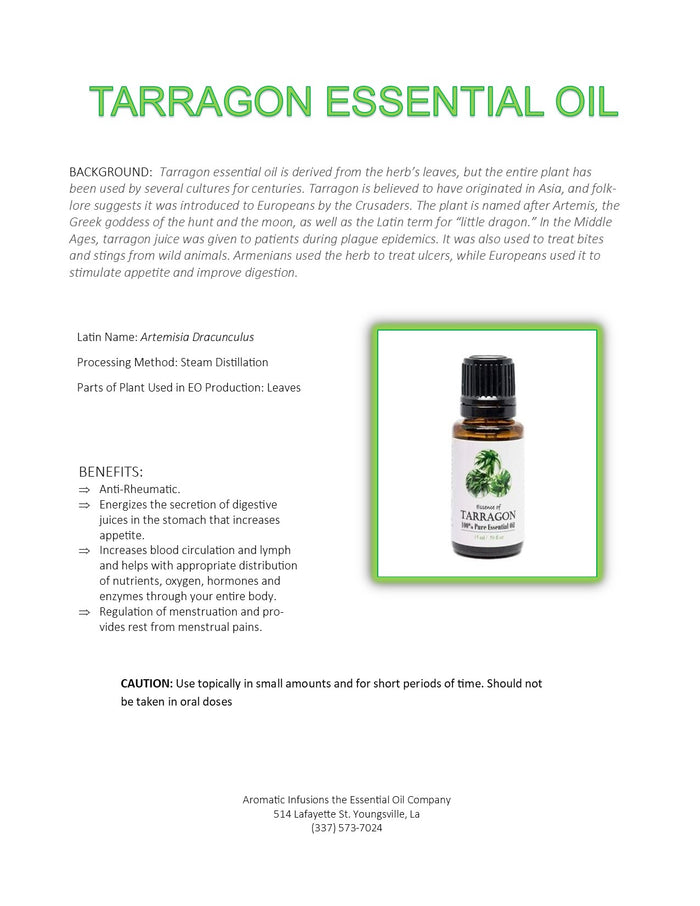 Tarragon Essential Oil 15ml