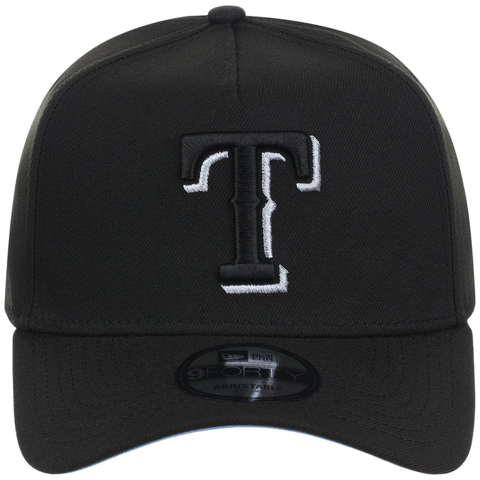 Texas Rangers MLB Black Sky FASHION CORE New Era 9FORTY A-Frame
