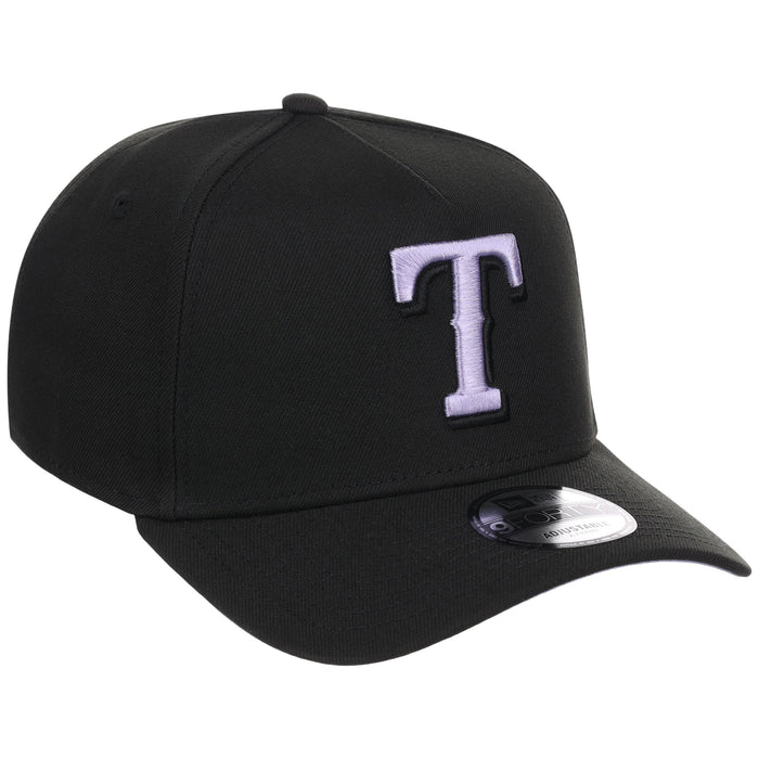 Texas Rangers MLB Black x Lavender FASHION CORE New Era 9FORTY A-Frame