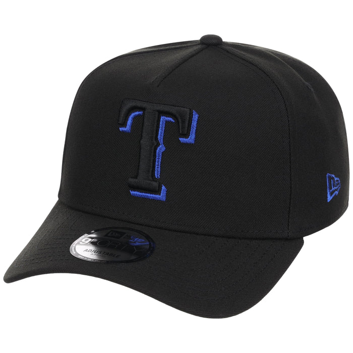 Texas Rangers MLB Black x Royal FASHION CORE New Era 9FORTY A-Frame