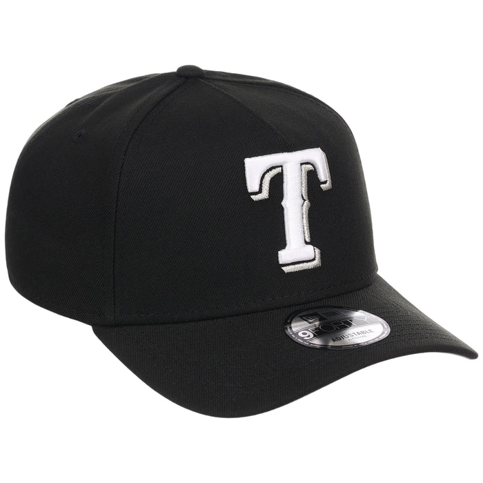 Texas Rangers MLB Black x White FASHION CORE New Era 9FORTY A-Frame