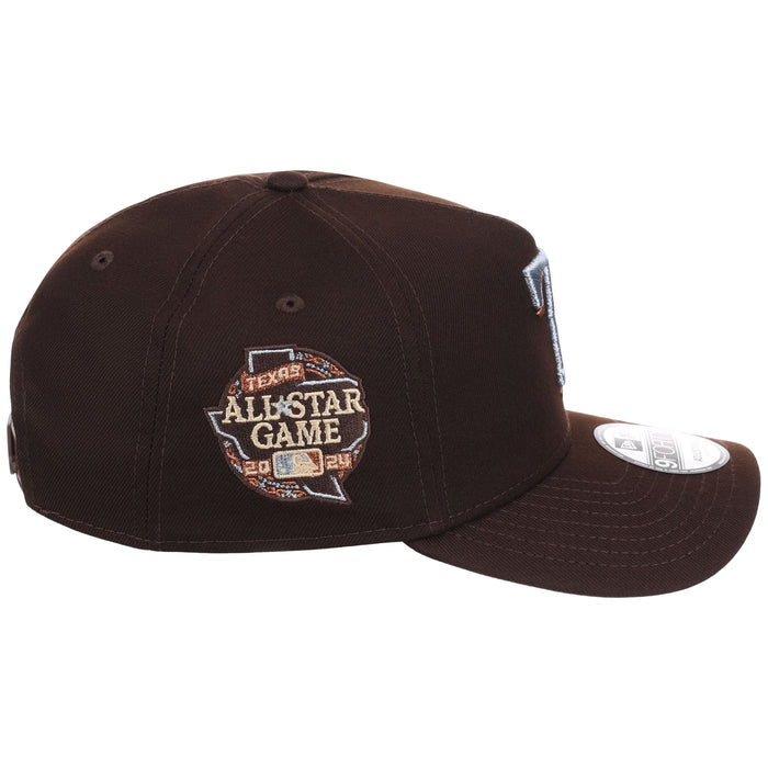 Texas Rangers MLB Frosted Bark New Era 9FORTY A-Frame